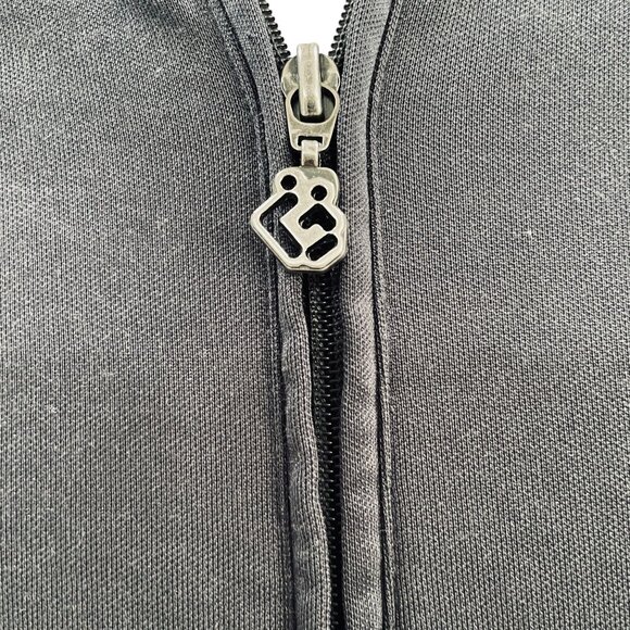 Groggy Charcoal Track Jacket Orange Stitch Full Zip Athletic Streetwear Small - Picture 7 of 10